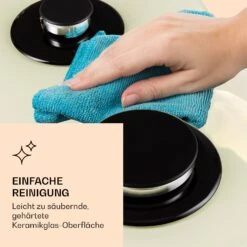 Victoria Domino Gaskochfeld 2-flammig Sabaf-Brenner Glaskeramik Retro-Look -Heimladen 10038375 de 0007 logo