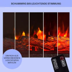 Studio Light & Fire 3 Smart Kamin 1000/2000W MDF WiFi-Steuerung -Heimladen 10038383 de 0008 usp