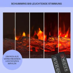 Studio Light & Fire 2 Smart Kamin 1000/2000W MDF WiFi-Steuerung -Heimladen 10038387 de 0008 usp