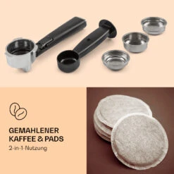 Pausa Espressomaker 1350 Watt 20 Bar Druck Wassertank: 1,4 Liter Edelstahl -Heimladen 10038393 de 0003 logo