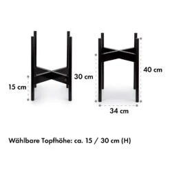 Zeist Pflanzenhalter 2 Höhen Kombinierbar Steck-Design Naturbelassen -Heimladen 10038455 de 0007 dimensions