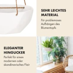 Laren Blumenampel Ø 28 Cm Polystone Mit Naturseilen -Heimladen 10038487 de 0003 usp