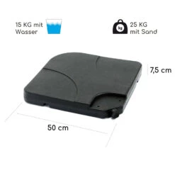 Limousin Sonnenschirmständer-Gewichte 80 Kg Leergewichte 4er-Set -Heimladen 10038526 de 0008 logo