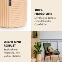 Hasselt Blumentopf Polystone Pflanzenfreundlich Handgemacht 3D-Optik 11 Hasselt Blumentopf Polystone Pflanzenfreundlich Handgemacht 3D-Optik -Heimladen 10038548 de 0003 usp