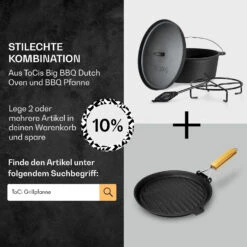 Galloway Dutch Oven 12.0 BBQ-Topf Gusseisen Größe XL / 12 Qt -Heimladen 10038583 de 0007 usp