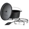 Galloway Dutch Oven 12.0 BBQ-Topf Gusseisen Standfüße Größe XL / 12 Qt -Heimladen 10038587 yy 0001 titel