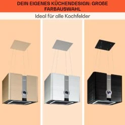 Futurelight Smart Inselabzugshaube Umluft 420m³/h LED Edelstahl -Heimladen 10038709 de 0007 usp