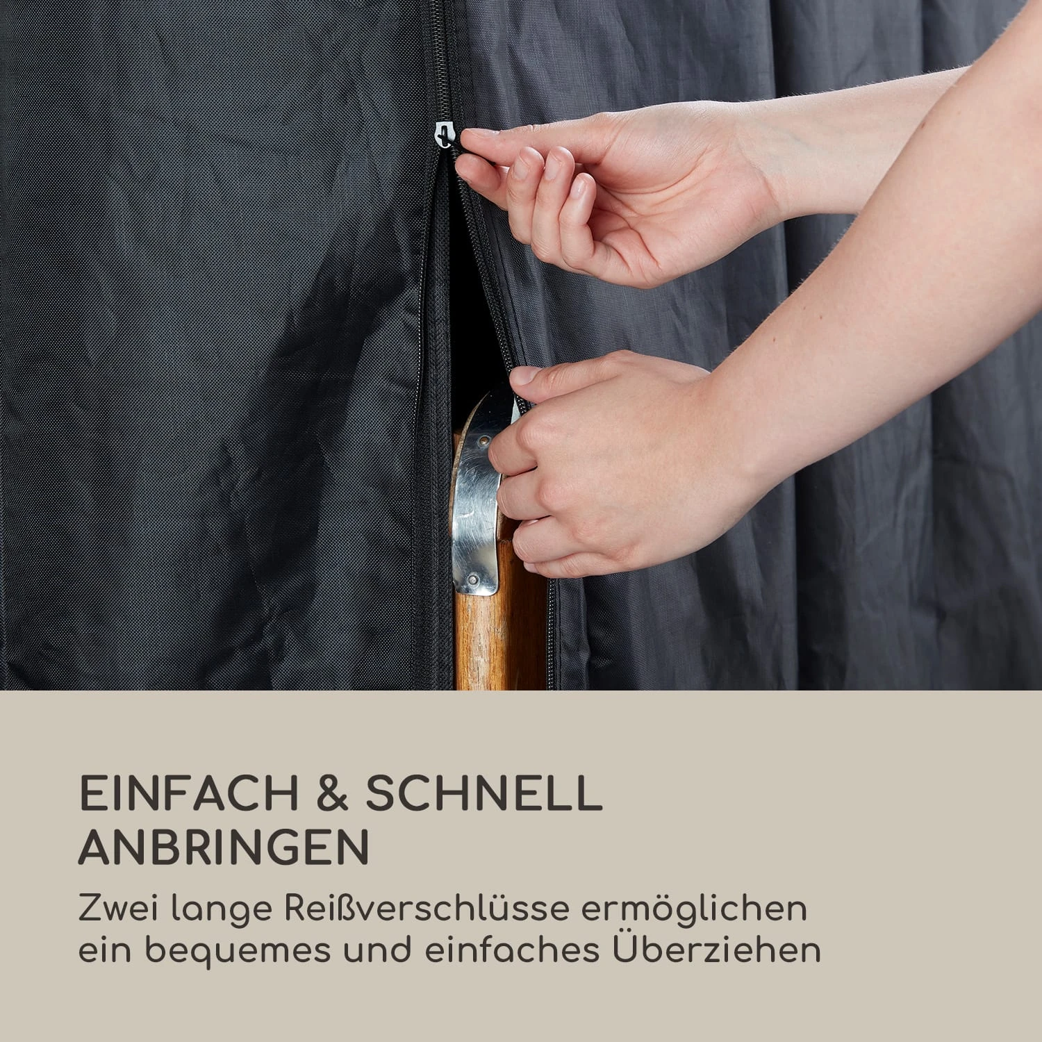 Grandeur Schutzhülle Für Strandkorb Extra Wasserabweisend UV-beständig Polyester 5 Grandeur Schutzhülle Für Strandkorb Extra Wasserabweisend UV-beständig Polyester – Bild 3