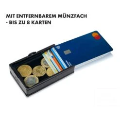 ZNAP Slim Wallet 12 Karten Münzfach 8 X 1,8 X 6 Cm (BxHxT) RFID-Schutz 14 ZNAP Slim Wallet 12 Karten Münzfach 8 X 1,8 X 6 Cm (BxHxT) RFID-Schutz -Heimladen 10038779 de 0005 logo