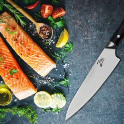 Razor-Edge Serie 8" Kochmesser 59 HRC Edelstahl -Heimladen 10039042 yy 0003 logo