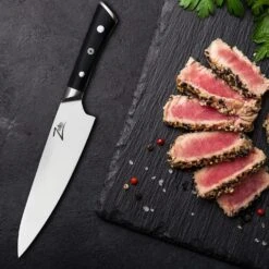 Razor-Edge Serie 8" Kochmesser 59 HRC Edelstahl -Heimladen 10039042 yy 0004 logo