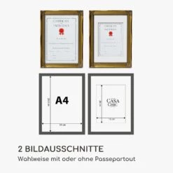 Regent Bilderrahmen Rechteckig A4 Fotos Passepartout Glas Rokoko -Heimladen 10039340 de 0006 logo
