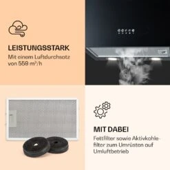 Monumenta Wandabzugshaube Aluminium 559m³/h LED EEK B -Heimladen 10039393 de 0003 logo