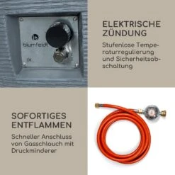 Vitina Gas-Feuerstelle 40.000BTU/13kW Abdeckung Edelstahlbrenner -Heimladen 10039403 de 0005 logo