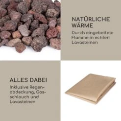 Vitina Gas-Feuerstelle 40.000BTU/13kW Abdeckung Edelstahlbrenner -Heimladen 10039403 de 0006 logo