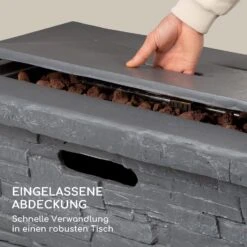 Anafi Gas-Feuerstelle 40.000BTU/13kW Abdeckung Edelstahlbrenner -Heimladen 10039410 de 0004 logo