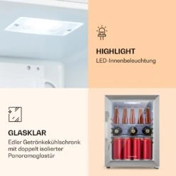 Beersafe M Crystal White Kühlschrank 33 Ltr 2 Böden Glastür Edelstahl 11 Beersafe M Crystal White Kühlschrank 33 Ltr 2 Böden Glastür Edelstahl -Heimladen 10039423 de 0004 logo