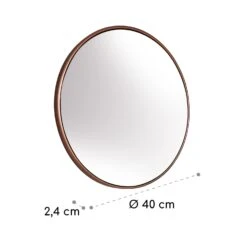 Fournier Wandspiegel Metallrahmen Rund Ø 40 Cm -Heimladen 10039434 yy 0006 logo