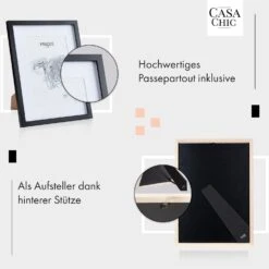 Bristol Bilderrahmen Glasscheibe 30 X 40 Cm Mit Passepartout Echtholz -Heimladen 10039484 de 0004 usp