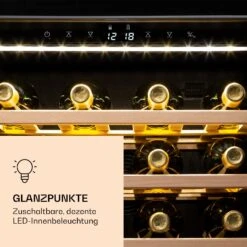 Klarstein Vinamour 77 Duo Weinkühlschrank 191 Liter 5 - 20 °C 2 Kühlzonen -Heimladen 10039771 de 0006 logo