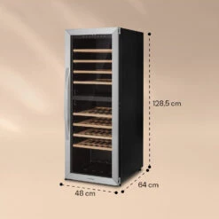 Klarstein Vinamour 77 Duo Weinkühlschrank 191 Liter 5 - 20 °C 2 Kühlzonen -Heimladen 10039771 yy 0007 logo