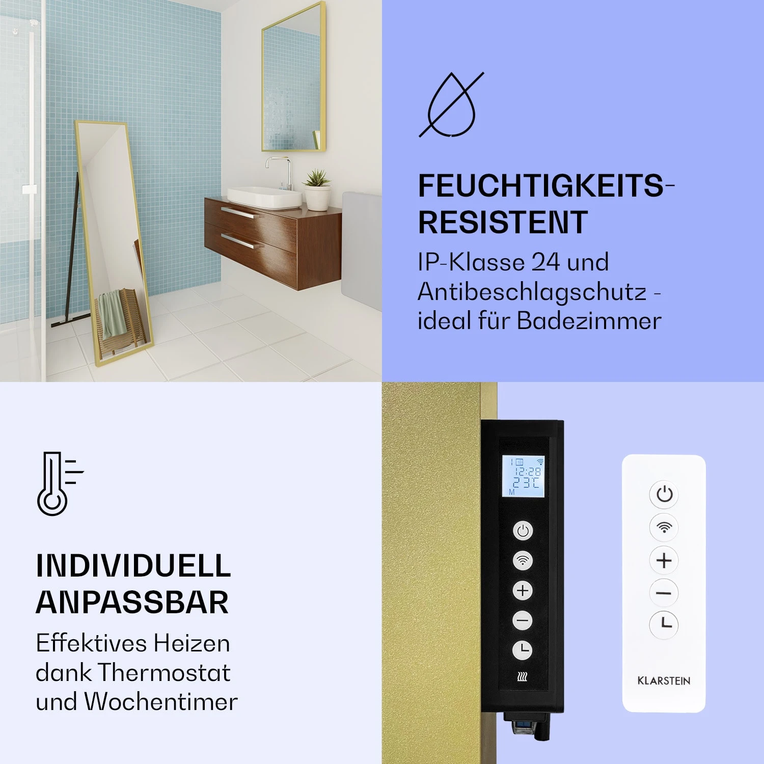 La Palma 900 Smart Infrarotstrahler Konvektor 40x160cm 900W Spiegel Standfuß 9 La Palma 900 Smart Infrarotstrahler Konvektor 40x160cm 900W Spiegel Standfuß – Bild 7