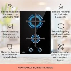 Illuminosa Domino Gaskochfeld 2-flammig Sabaf-Brenner Glaskeramik 12 Illuminosa Domino Gaskochfeld 2-flammig Sabaf-Brenner Glaskeramik -Heimladen 10039896 de 0002 usp