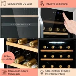 Vinamour 16 Uno Weinkühlschrank 16Fl./42l 5-18°C 41dB Glas 14 Vinamour 16 Uno Weinkühlschrank 16Fl./42l 5-18°C 41dB Glas -Heimladen 10039897 de 0005 usp