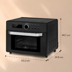 Prime Air Heißluftfritteuse 1500W 23l Timer 8 Programme -Heimladen 10040025 yy 0007 dimensions