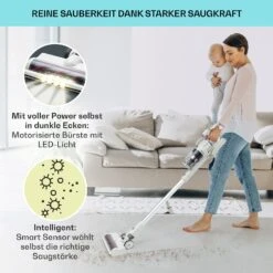 LARMA Staubsauger Kabellos Beutellos Akku 45 Min Laufzeit Max. LED -Heimladen 10040033 de 0004 logo