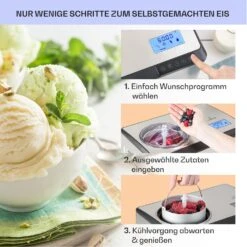 Dolce Bacio Smart Eiscremebereiter Yogurtmaker Kompressor 2 Liter WiFi Touch Edelstahl -Heimladen 10040048 de 0004 logo