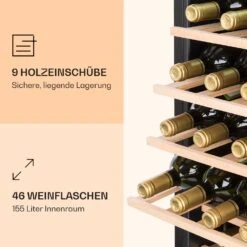 Vinamour 46 Uno Weinkühlschrank 1 Zonen 155 L/46 Fl. 4-18 °C Edelstahl 13 Vinamour 46 Uno Weinkühlschrank 1 Zonen 155 L/46 Fl. 4-18 °C Edelstahl -Heimladen 10040059 de 0004 logo