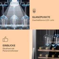 Vinamour 46 Uno Weinkühlschrank 1 Zonen 155 L/46 Fl. 4-18 °C Edelstahl 14 Vinamour 46 Uno Weinkühlschrank 1 Zonen 155 L/46 Fl. 4-18 °C Edelstahl -Heimladen 10040059 de 0005 logo