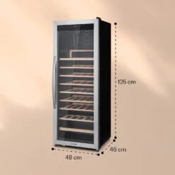 Vinamour 46 Uno Weinkühlschrank 1 Zonen 155 L/46 Fl. 4-18 °C Edelstahl 15 Vinamour 46 Uno Weinkühlschrank 1 Zonen 155 L/46 Fl. 4-18 °C Edelstahl -Heimladen 10040059 yy 0006 dimensions