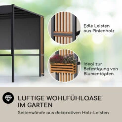 Valence Gazebo 3x3 M UV50+ Wasserabweisend LED-Solar-Beleuchtung Solar-Panel -Heimladen 10040110 de 0003 logo