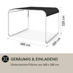 Orleans Gazebo 300 X 220 X 300 Cm Schiebedach UV-Schutz 50+ Leicht -Heimladen 10040119 de 0005 logo