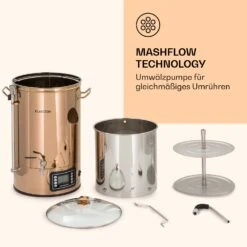 Mundschenk Maischekessel, Bierbrauanlage, 2500 W, 30 L, 9 Programme -Heimladen 10040144 de 0006 logo
