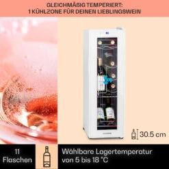 Shiraz 12 Slim Uno Weinkühlschrank 32l/12Fl.Touch 85 W 5-18 °C LED -Heimladen 10040213 de 0003 usp
