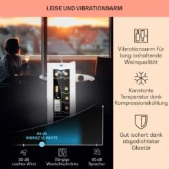 Shiraz 12 Slim Uno Weinkühlschrank 32l/12Fl.Touch 85 W 5-18 °C LED -Heimladen 10040213 de 0004 usp