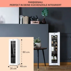 Shiraz 12 Slim Uno Weinkühlschrank 32l/12Fl.Touch 85 W 5-18 °C LED -Heimladen 10040213 de 0006 usp