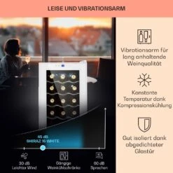 Shiraz 15 Slim Uno Weinkühlschrank 44l Touch-Bedienfeld 5-18°C -Heimladen 10040214 de 0004 usp