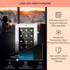 Shiraz 18 Slim Uno Weinkühlschrank 50l 18Fl Touch-Bedienfeld 5-18°C 13 Shiraz 18 Slim Uno Weinkühlschrank 50l 18Fl Touch-Bedienfeld 5-18°C -Heimladen 10040215 de 0004 usp