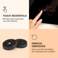 Alina 60 Smart Dunstabzugshaube 60 Cm 594 M³/h LED Ambiente-Licht Glasfront -Heimladen 10040230 de 0006 logo