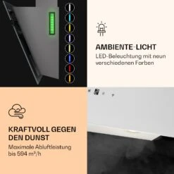 Alina 90 Smart Dunstabzugshaube 90cm 594m³/h LED Ambiente Glasfront 14 Alina 90 Smart Dunstabzugshaube 90cm 594m³/h LED Ambiente Glasfront -Heimladen 10040233 de 0005 logo