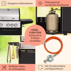 Kingsville 3.1 Kombigrill Gas + Kohle 10,9 KW 3+1 Brenner 15 Kingsville 3.1 Kombigrill Gas + Kohle 10,9 KW 3+1 Brenner -Heimladen 10040270 de 0006 usp