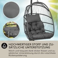 Biarritz Individuelle Hängesessel PE Aluminium Polyrattan 130 Kg -Heimladen 10040299 de 0002 usp