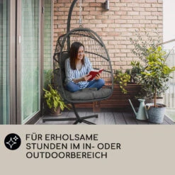 Biarritz Individuelle Hängesessel PE Aluminium Polyrattan 130 Kg -Heimladen 10040299 de 0006 usp