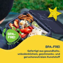 Junior Lunchbox 6 Fächer 21,3 X 15 X 4,5 Cm (BxHxT) BPA-frei -Heimladen 10040342 de 0002 usp
