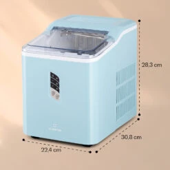 Albaron Eiswürfelmaschine Bullet-Eis 12 Kg / 24 H 1,5 Ltr. Display -Heimladen 10040344 yy 0007 dimensions