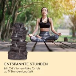 Stonehenge XL Solarbrunnen LED-Beleuchtung Polyresin Li-Ionen-Akku -Heimladen 10040348 de 0007 logo